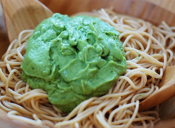 Easy Avocado Lemon Basil Pesto