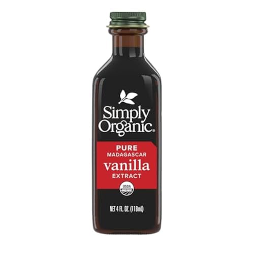 Simply Organic Pure Vanilla Extract, Certified Organic, 4 oz Glass Bottle