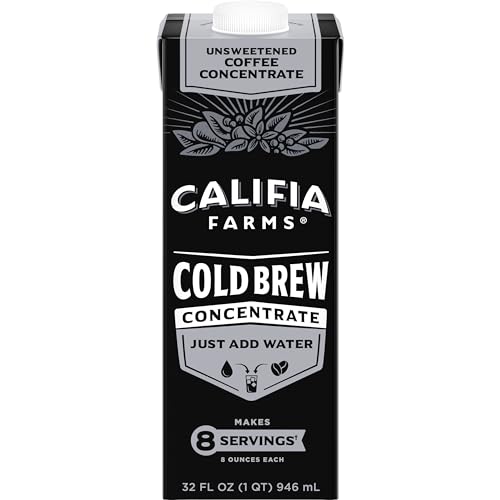 Califia Farms Black Unsweetened Concentrated Cold Brew Coffee 