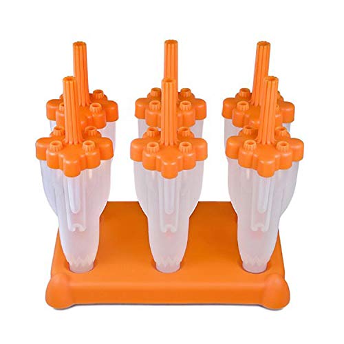 Tovolo 80-4555C Pop Mold, Set of 6, Orange