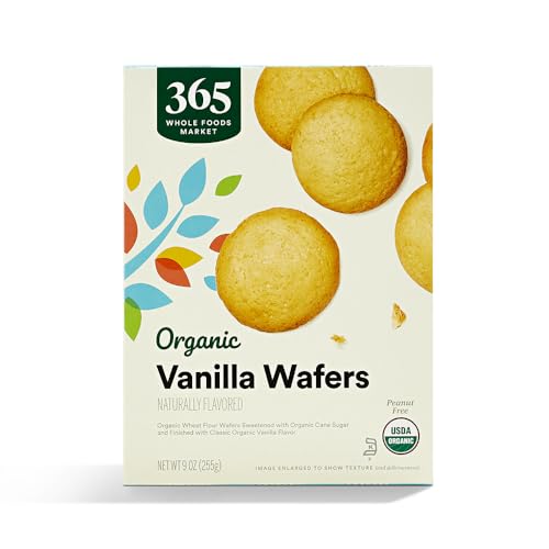 365 by Whole Foods Market, Organic Cookies, Vanilla Wafers, 9 Ounce
