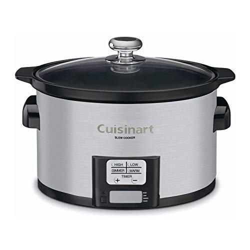 Cuisinart PSC-350 3-1/2-Quart Programmable Slow Cooker, Silver