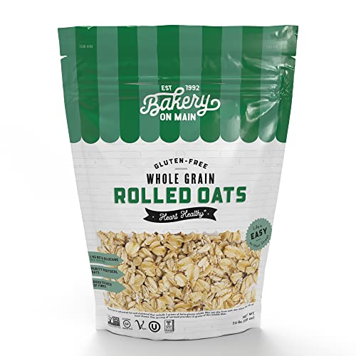 Bakery on Main, Happy Oats, Rolled Oats, Gluten-Free, Non GMO Project Verified, Kosher, 7.5 Pound Resealable Bag