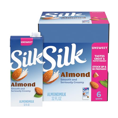 Silk Shelf-Stable milk, Unsweetened, Dairy-Free, Vegan, Non-GMO Project Verified