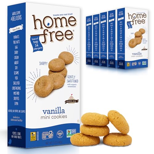 Organic, Vanilla Mini Cookies, vegan & GF (Pack of 6)