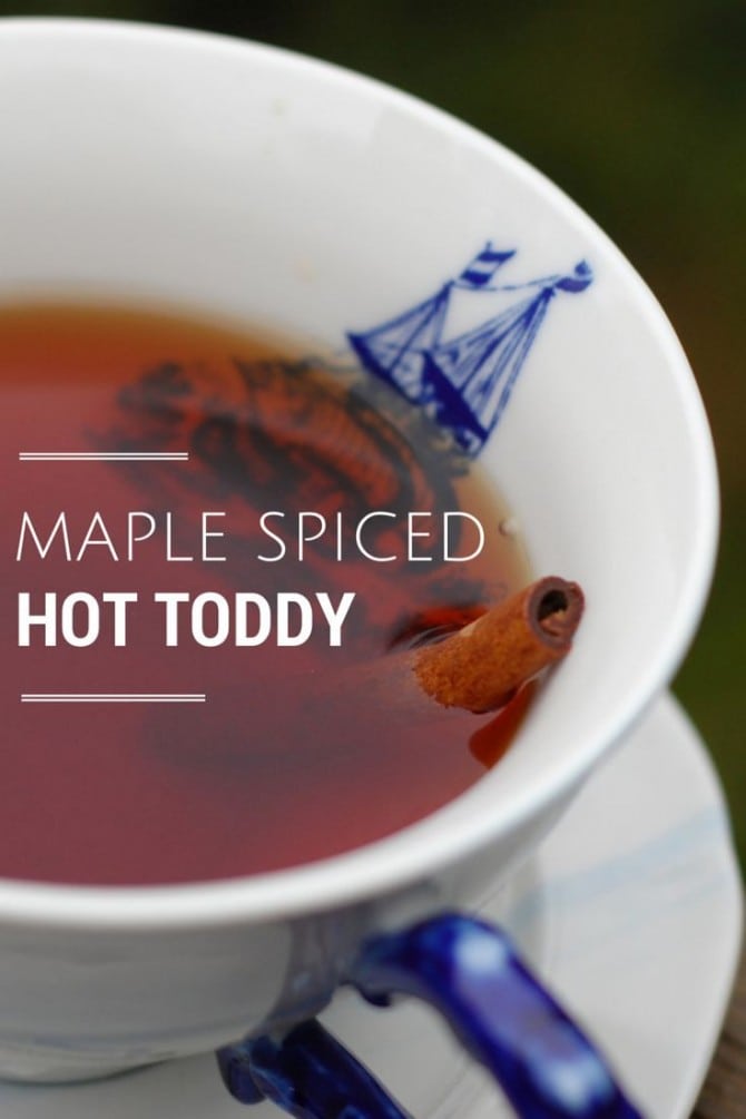 Maple Spiced Hot Toddy - Perfect for Fall!