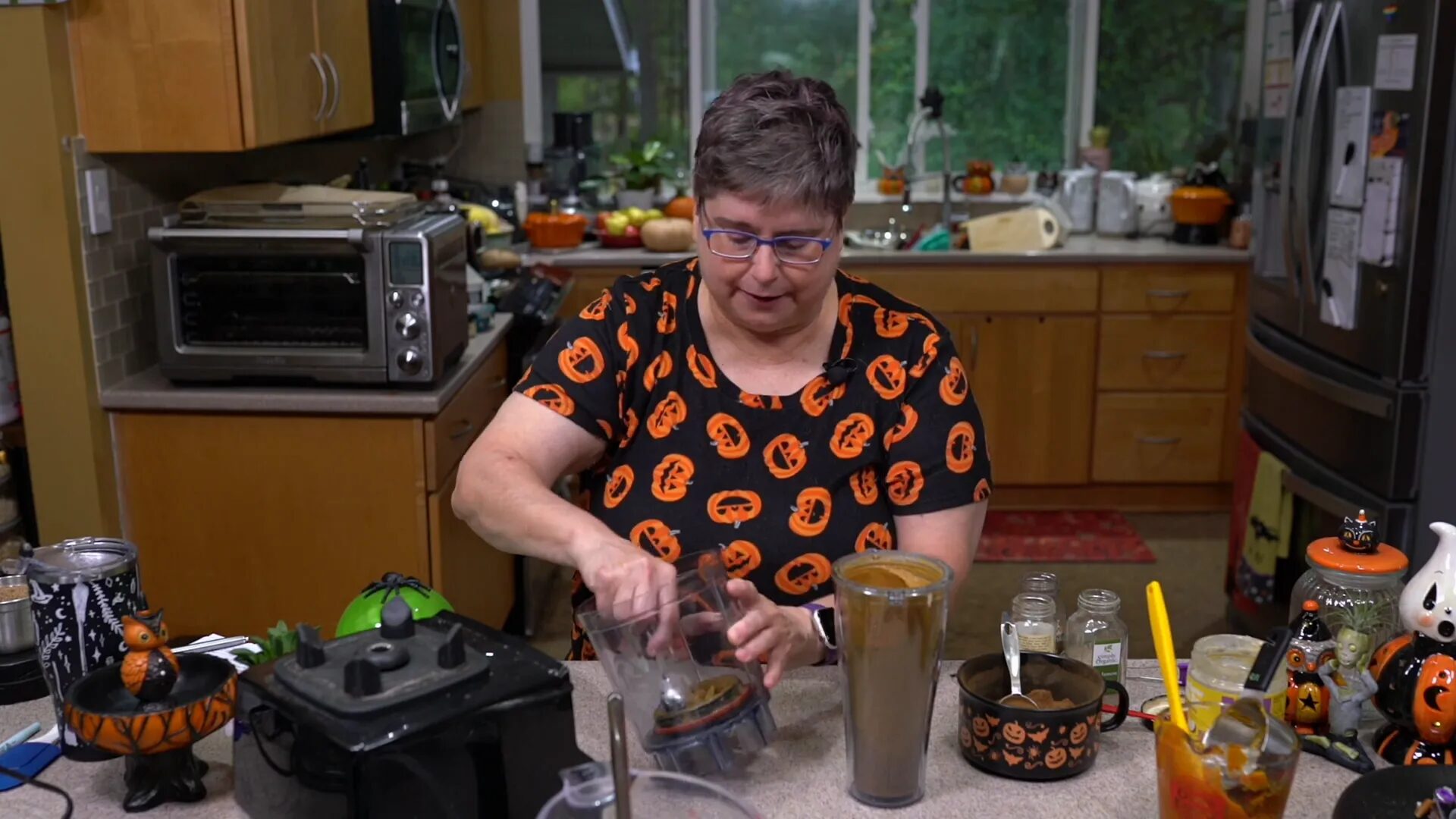 Tasting the pumpkin spice sauce