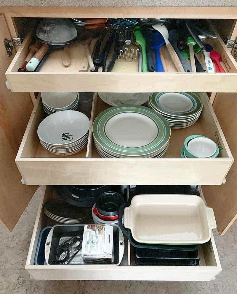 After: 3 pull out ShelfGenie Drawers