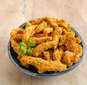 Vegan Air Fryer Southern Fried "Chicken" Soy Curls