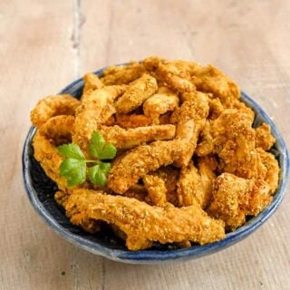 Vegan Air Fryer Southern Fried "Chicken" Soy Curls