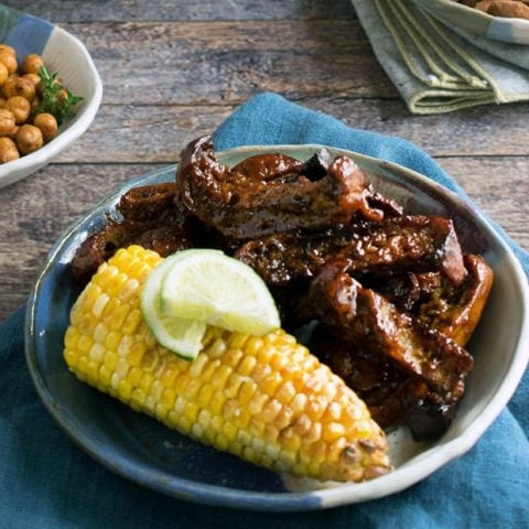 Easy Air Fry Seitan Riblets