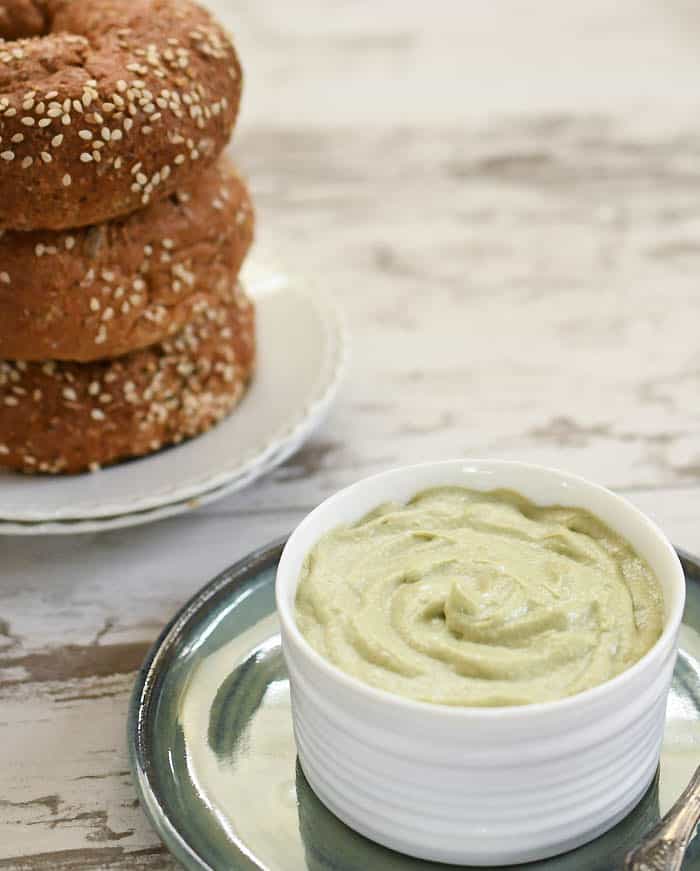 Vegan Avocado Cashew Cream Cheese