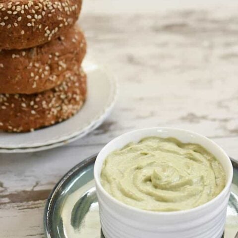 Garlic Herb Avocado Cashew Cream Cheese
