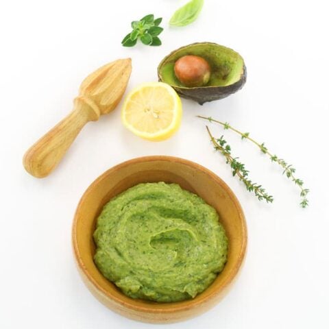 Easy Avocado Lemon Basil Pesto from The Easy Vegan Cookbook