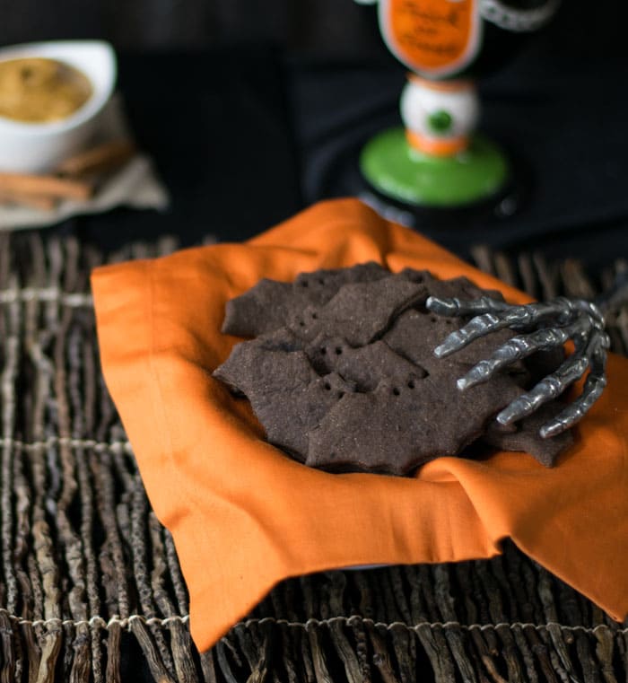 Creepy Bats and Cats Chocolate Graham Crackers from The Ghoulish Gourmet