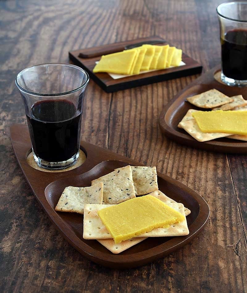 Vegan cheese made iwth chickpeas