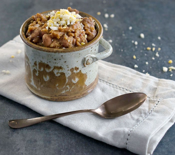 Vegan Instant Pot Cranberry Bean, Millet and Bulgur Chili