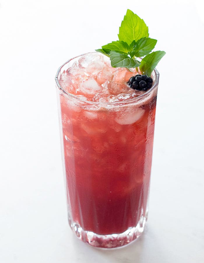 Blackberry Mint Lemon Switchel