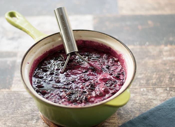 Homemade Blueberry Thyme Syrup for Vegan Cocktails and Mocktails Too!