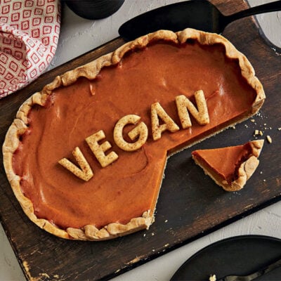 This vegan butternut squash pie with miso is my favorite Thanksgiving dessert. You make it all in your slow cooker and includes a gluten-free crust option!