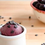 Ninja Creami Cherry Ice Cream with chocolate chips