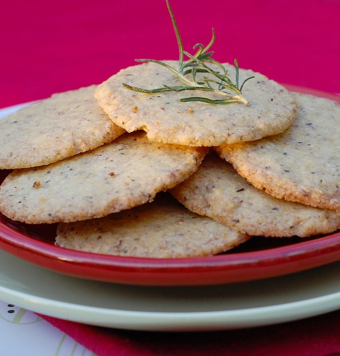 Vegan Food Gifts: Citrus Rosemary Cookies