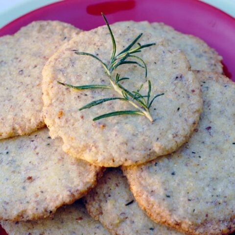 Crispy Citrus Rosemary Cookies