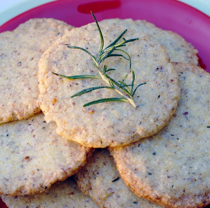 Vegan Food Gifts: Citrus Rosemary Cookies
