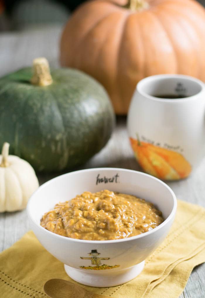 Overnight Pumpkin Ginger Oats made with Nancy’s Organic Cultured Soy 