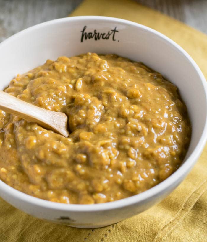 Overnight Pumpkin Ginger Oats made with Nancy’s Organic Cultured Soy 
