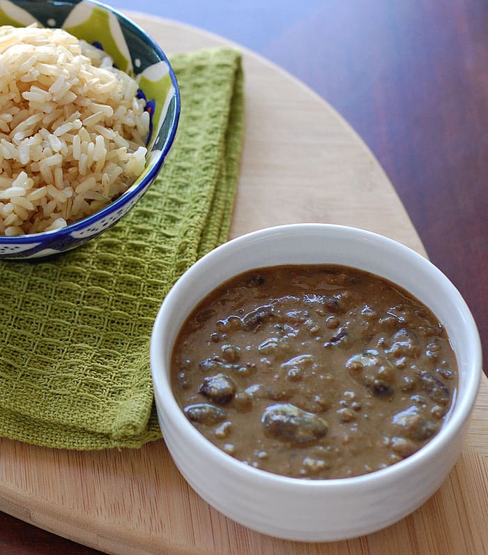 Vegan Slow Cooker Creamy Indian Lentils and Kidney Beans | HealthySlowCooking.com