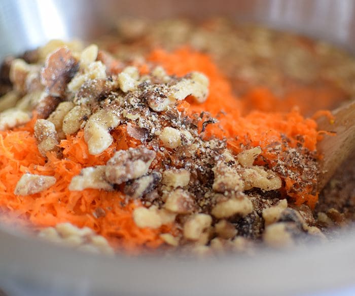 Vegan Baked Orange Carrot Cake Oatmeal topped with Vanilla Nancy's Organic Cultured Soy "Icing"