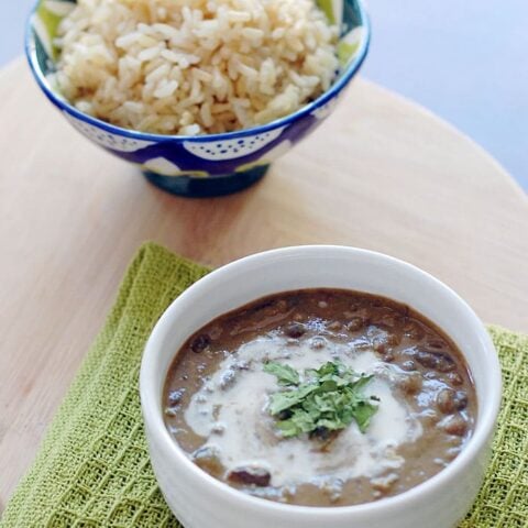 Vegan Slow Cooker Creamy Indian Lentils and Kidney Beans