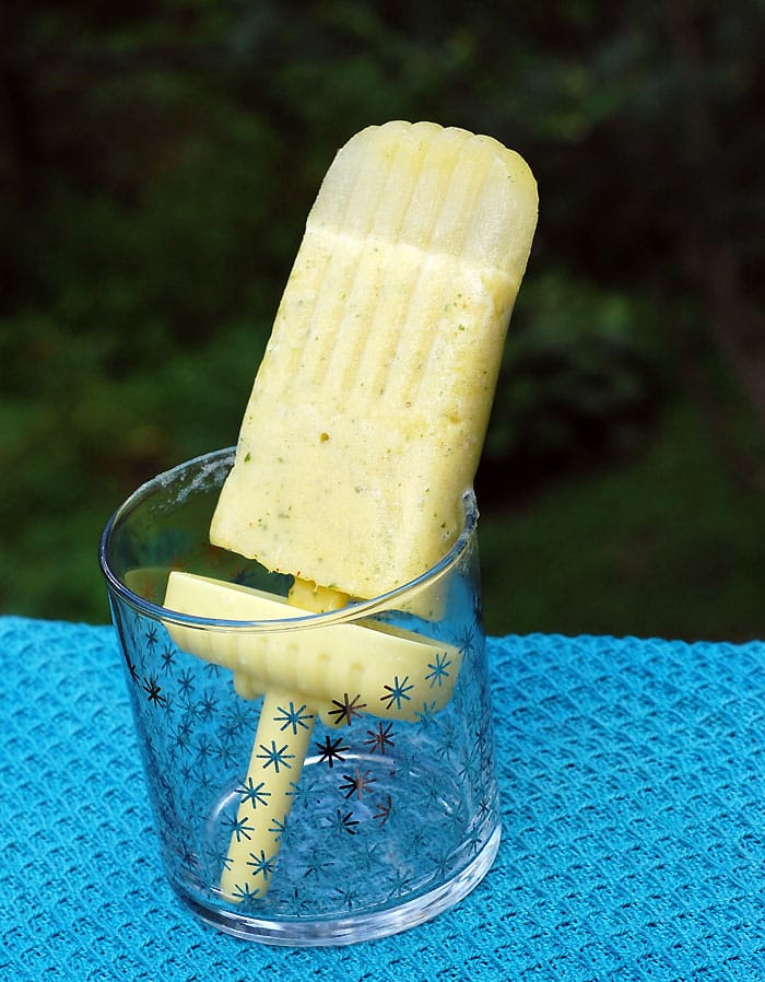 Vegan Pineapple Mojito Rumsicles