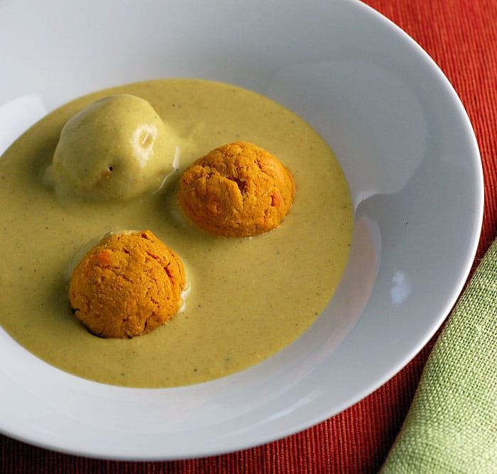 Vegan Carrot Koftas in Easy Blender Coconut Indian Sauce