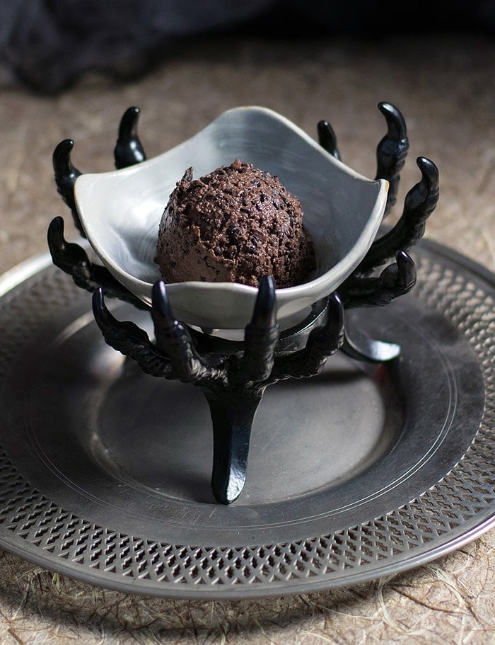 Vegan Halloween Dessert: Gruesome Forbidden Rice Mousse