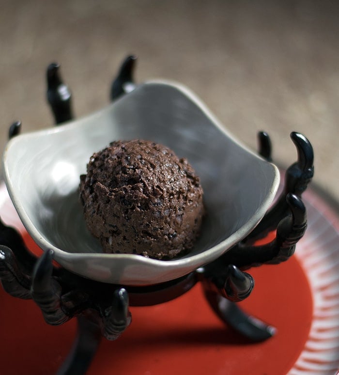 Vegan Halloween Dessert: Gruesome Forbidden Rice Mousse