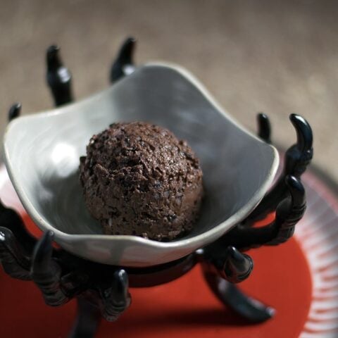 Vegan Halloween Dessert: Gruesome Forbidden Rice Mousse
