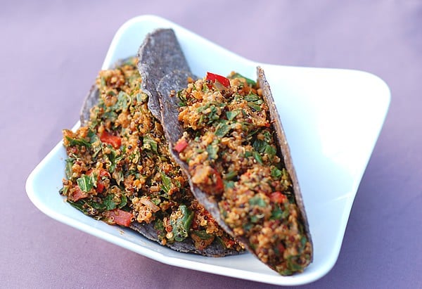 Collard Green and Quinoa Taco Filling | Healthy Slow Cooking