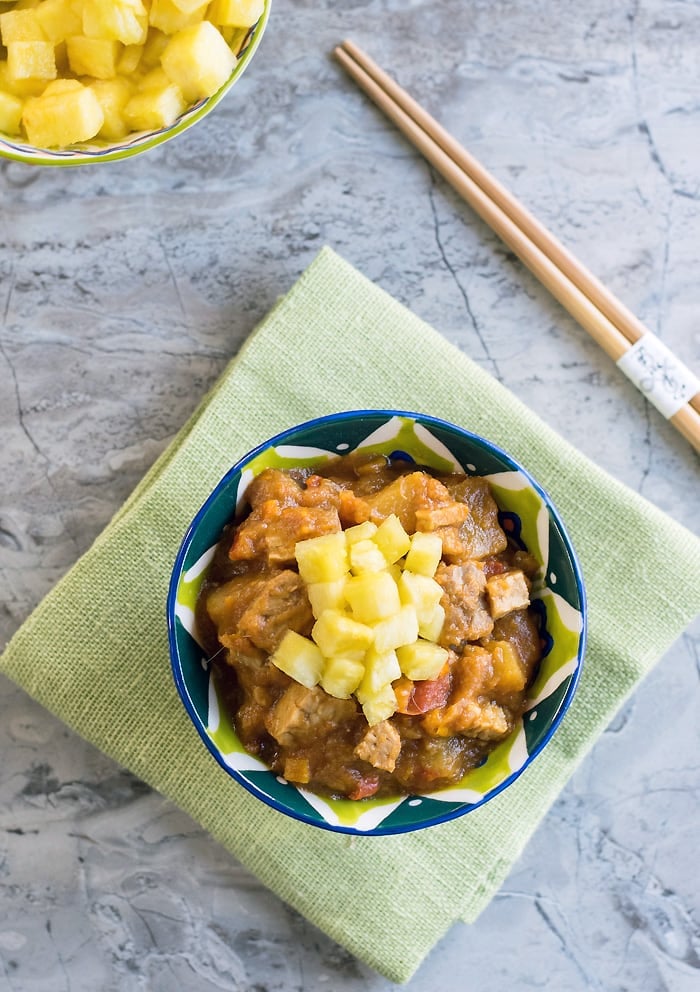 Slow Cooker Vegan Sweet and Sour Tempeh