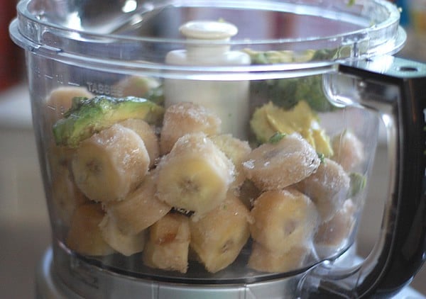 Banana Avocado Mint Ice Cream - No Ice Cream Maker Needed!