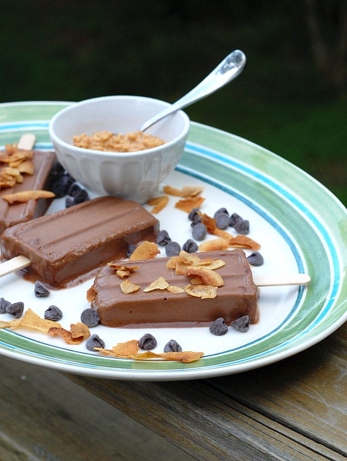 The Elvis Popsicle - Vegan Banana Peanut Butter Fudgsicles