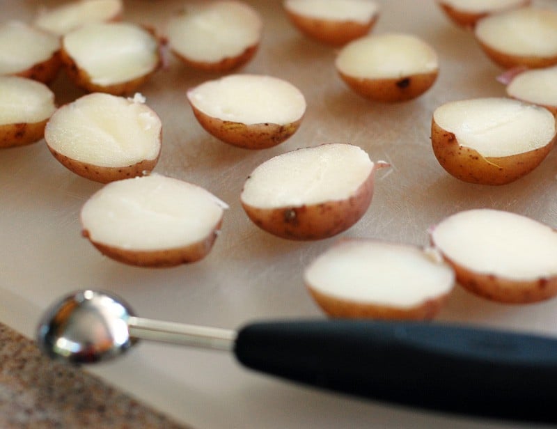 Vegan Deviled Potatoes for Halloween from Healthy Slow Cooking made with @tastefulselect #katieskrops 