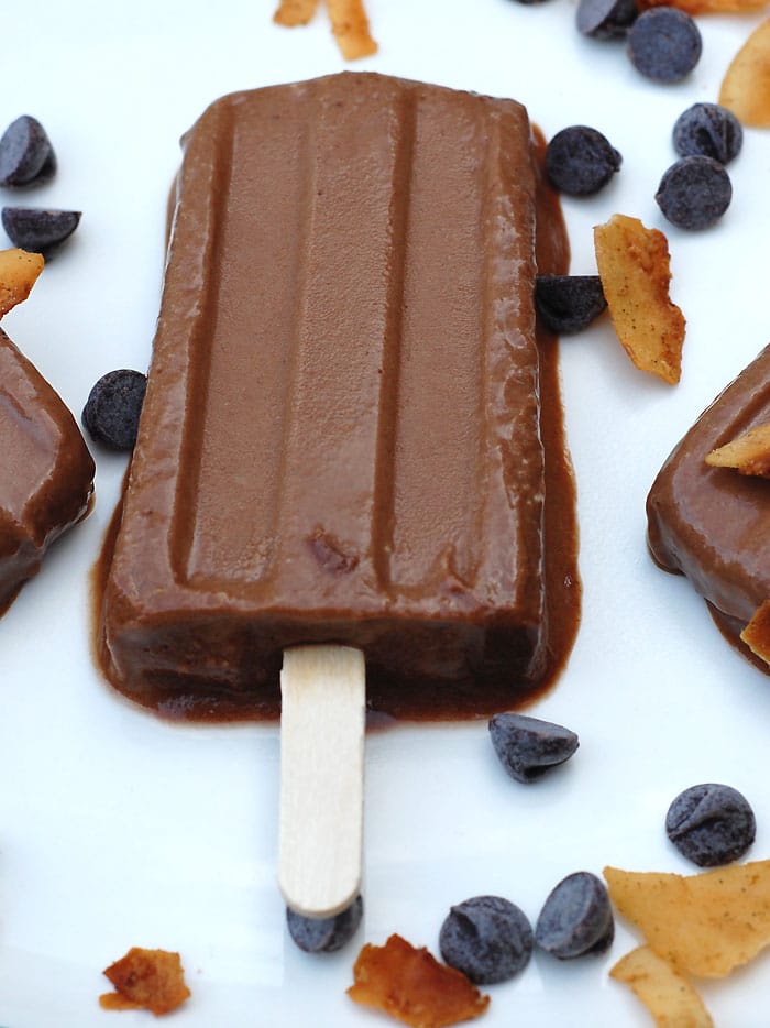 The Elvis Popsicle - Vegan Banana Peanut Butter Fudgsicles