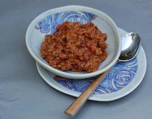 Lots of Beans and Grains Slow Cooker Chili