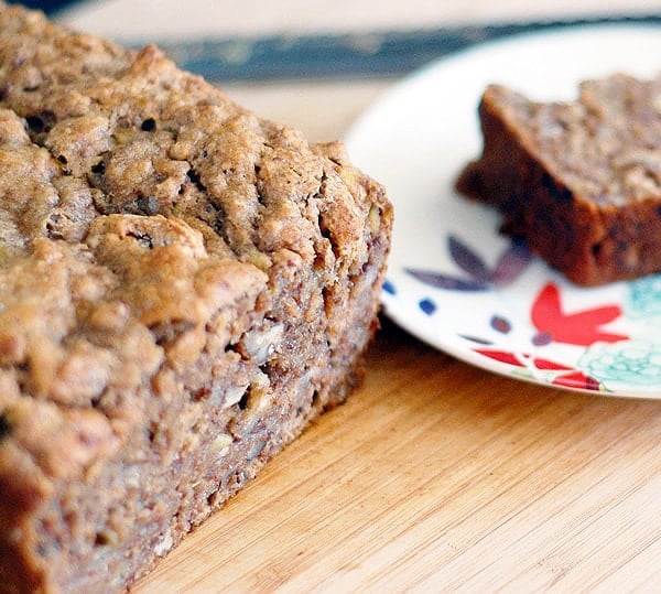 Whole Wheat Bourbon Banana Bread
