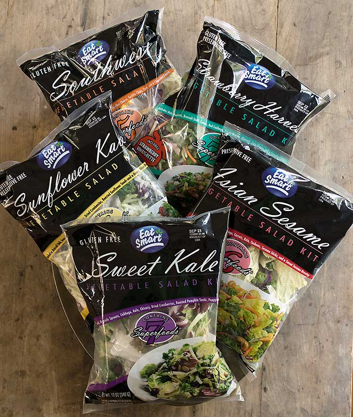 Quick and Easy Tofu Superfood Stirfry Made with an Eat Smart Sweet Kale Salad Kit