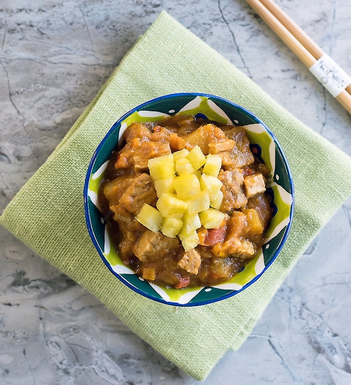 Slow Cooker Vegan Sweet and Sour Tempeh