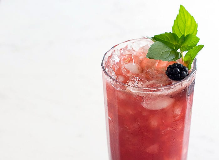 Blackberry Mint Lemon Switchel