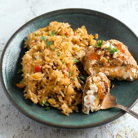 Air Fryer Cajun Pecan-Crusted Gardein Fishless Filets